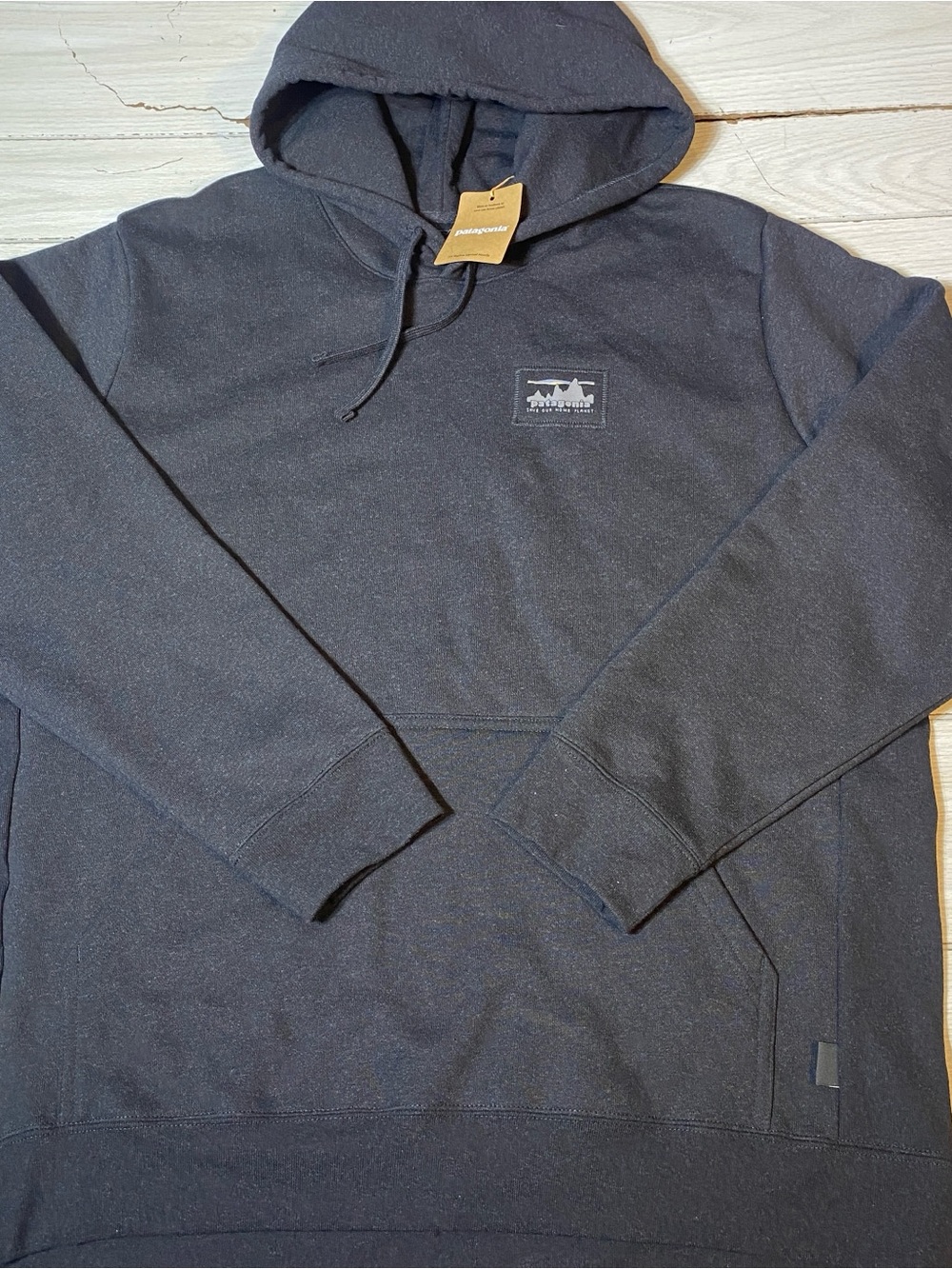 Patagonia '73 Skyline Uprisal Hoody Mens XXL Ink Black Pullover Sweatshirt NWT